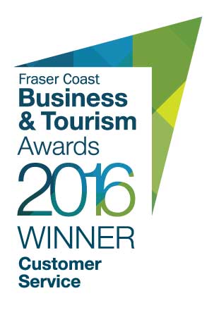 Fraser Coast Business & Tourism Awards 2016 Winner – Customer Service